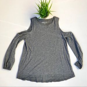 LOFT Cold Shoulder Blouse